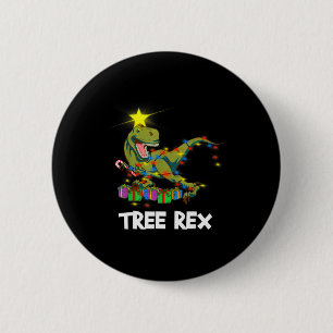 Lustiger Weihnachtsdinosaurier Baum Rex Männer Fra Button