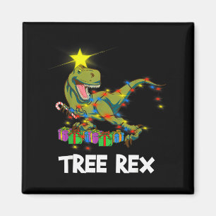 Lustiger Weihnachtsdinosaurier Baum Rex Männer Fra Magnet