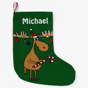Lustiger Weihnachtselch-Strumpf Kleiner Weihnachtsstrumpf