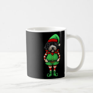 Lustiger Weihnachtself Portugiesischer Wasserhund  Kaffeetasse