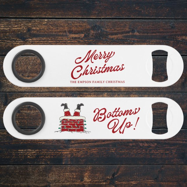 Lustiger Weihnachtsfeier Santa Bottoms Up Speed Flaschenöffner (Von Creator hochgeladen)