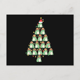 Lustiger Weihnachtsfrosch Baum Xmas Froschliebhabe Postkarte