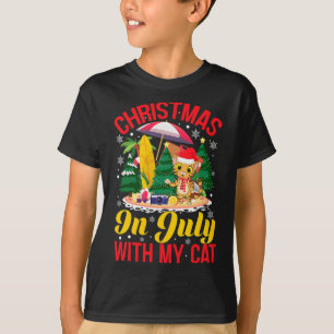 Lustiger Weihnachtskatzenbesitzer - Weihnachten im T-Shirt