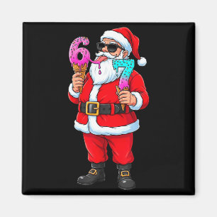 Lustiger Weihnachtsmann 67 Eiscreme Weihnachten Dr Magnet