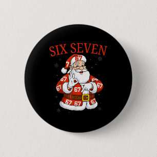 Lustiger Weihnachtsmann 67 Six Seven Meme Weihnach Button