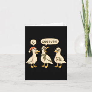 Lustiger Weihnachtsmann Alberne Gans 6 7 Weihnacht Karte