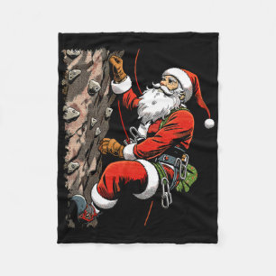 Lustiger Weihnachtsmann Boulder-Christmas Xmas Fleecedecke