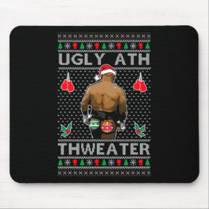 Lustiger Weihnachtsmann-Boxen Hässlicher Ath Sweat Mousepad