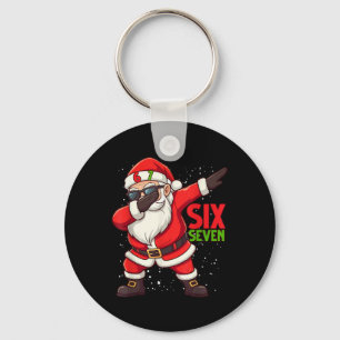 Lustiger Weihnachtsmann Dab Six Seven Weihnachten Schlüsselanhänger