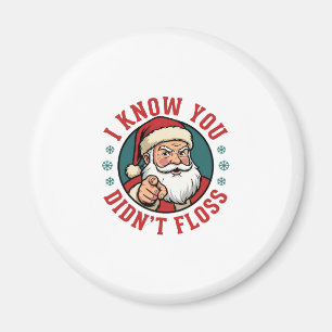 Lustiger Weihnachtsmann hat nicht geflosst Weihnac Magnet
