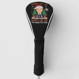 Lustiger Weihnachtsmann Joe Biden Frohe Äh Äh Weih Golf Headcover
