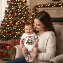 Lustiger Weihnachtsmann-Kinderpullover | Cookie-Di