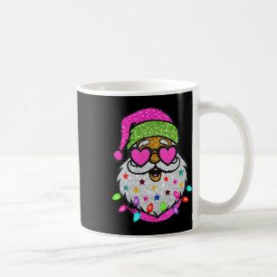 Lustiger Weihnachtsmann mit Sonnenbrille Weihnacht Kaffeetasse