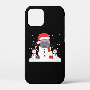 Lustiger Weihnachtsmann Nilpferd Weihnachten Schne Case-Mate iPhone Hülle