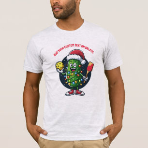 Lustiger Weihnachtsmann Pickleballer Weihnachten B T-Shirt