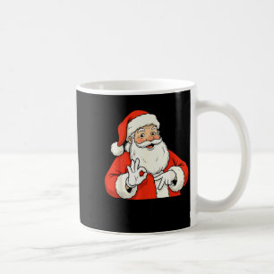 Lustiger Weihnachtsmann sagt sechs sieben Weihnach Kaffeetasse