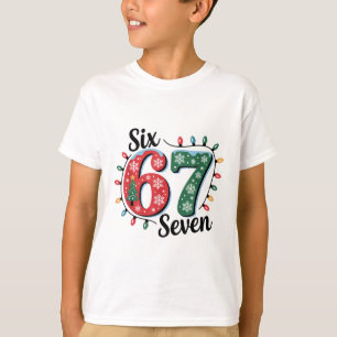 Lustiger Weihnachtsmann sagt sechs sieben Weihnach T-Shirt