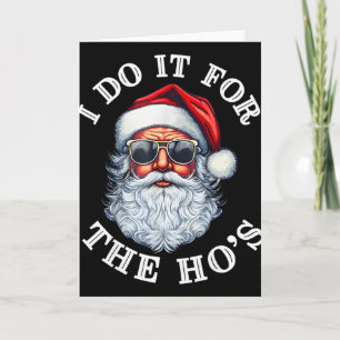 Lustiger Weihnachtsmann Santa Claus Ich mache es f Karte