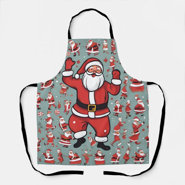 Lustiger Weihnachtsmann Schürze (Vorderseite)