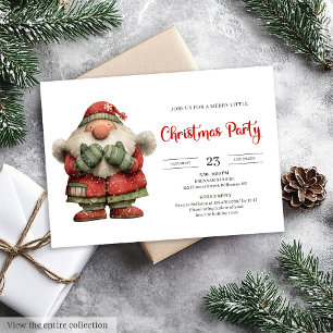 Lustiger Weihnachtsmann Spielbare Digitale Party Einladung