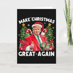Lustiger Weihnachtsmann Trump 2025 Macht Weihnacht Karte