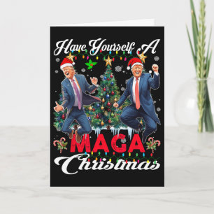 Lustiger Weihnachtsmann Trump Have Yourself A Merr Karte