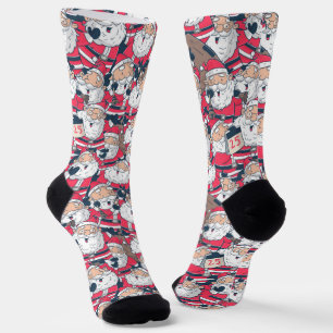 Lustiger Weihnachtsmann Weihnachten Socken