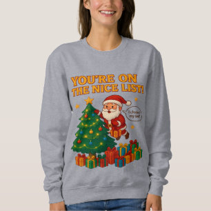 Lustiger Weihnachtsmann-Weihnachts-Hoodie für Frau Sweatshirt