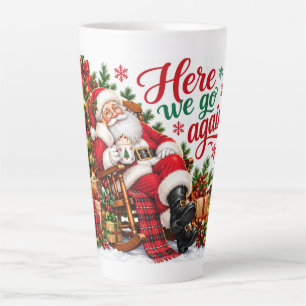 Lustiger Weihnachtsmann-Weihnachts-Latte-Mug Da Milchtasse