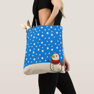 Lustiger Weihnachtsmann Winter Wonderland Tasche