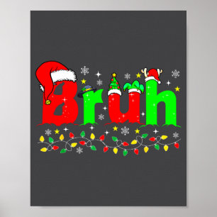 Lustiger Weihnachtsmannhut für Teenager Jungen Kin Poster