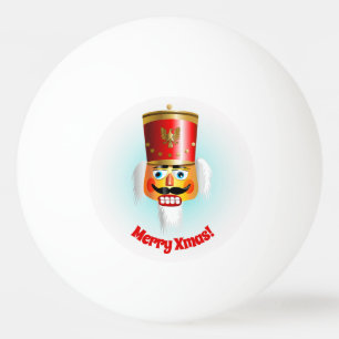 Lustiger Weihnachtsnussknacker Tischtennisball