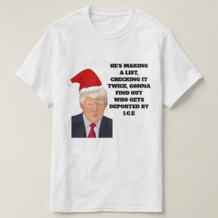 Lustiger WeihnachtsT - Shirt Donald Trump
