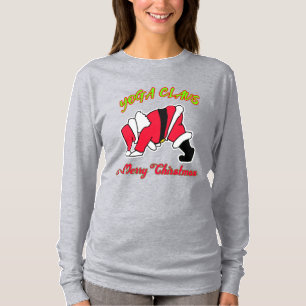 Lustiger WeihnachtsT - Shirt YOGA-KLAUS