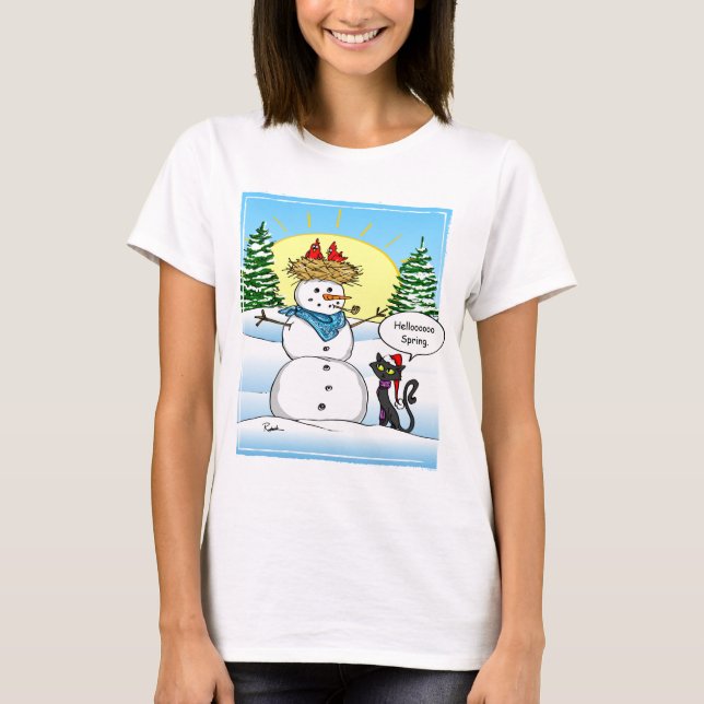 Lustiger Weihnachtst-shirts | eisiger T-Shirt (Vorderseite)