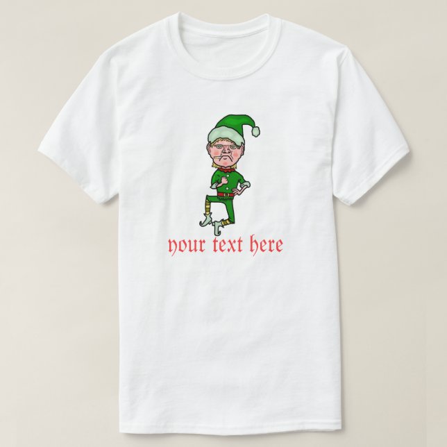 Lustiger Weihnachtsverärgerter T-Shirt (Design vorne)