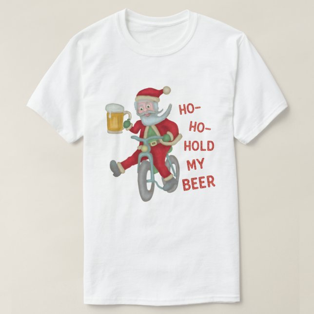 Lustiger Weihnachtsweihnachtsmann-Griff mein T-Shirt (Design vorne)