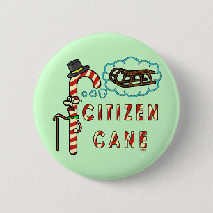 Lustiger Weihnachtswortspiel-Bürger-Stock Button