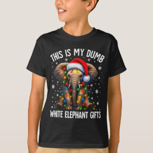 Lustiger Weißer Elefant Für Erwachsene Pjs Unter 1 T-Shirt