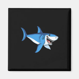 Lustiger Weißer Hai Sommerferien Strand Kinder Magnet
