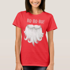 Lustiger weißer lachender Bart Weihnachtsmanns "Ho T-Shirt