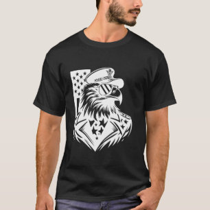 Lustiger Weißkopfseeadler mit Sonnenbrille T-Shirt