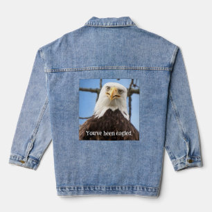Lustiger Weißkopfseeadler, Sie wurden modern geadl Jeansjacke