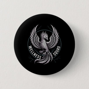 Lustiger Wellness-Squad-Erholungs-Reha-Rockstar Ot Button
