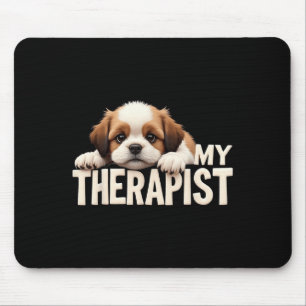 Lustiger Welpe Mein Therapeut Shih Tzu Hund  Mousepad