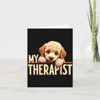Lustiger Welpe Mein Therast Odle Hund Karte