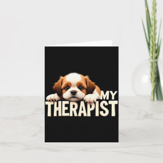 Lustiger Welpe Mein Therast Shih Tzu Hund  Karte