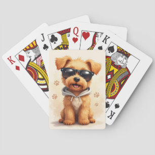 Lustiger Wheaten Terrier Kawaii Hund Spielkarten