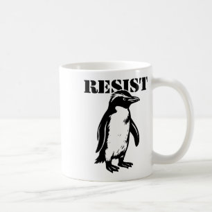Lustiger Widerstand Pinguin Protest gegen Zölle Kaffeetasse