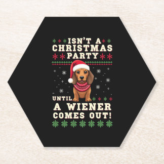 Lustiger Wiener Hund Weihnachten Dachshund Urlaub  Untersetzer